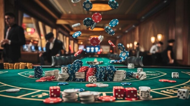 Sic Bo dice table layout and betting areas